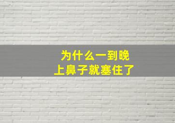 为什么一到晚上鼻子就塞住了