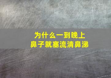 为什么一到晚上鼻子就塞流清鼻涕