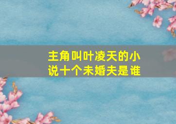 主角叫叶凌天的小说十个未婚夫是谁