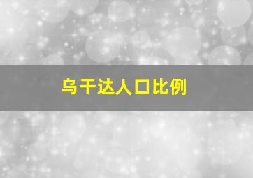 乌干达人口比例