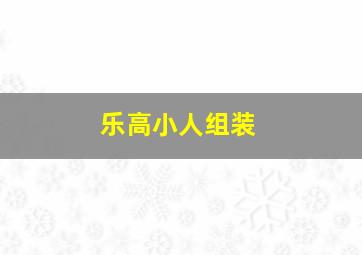 乐高小人组装