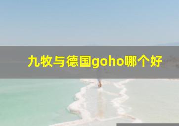 九牧与德国goho哪个好