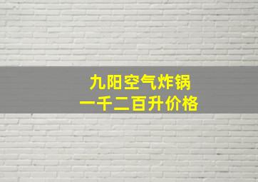 九阳空气炸锅一千二百升价格