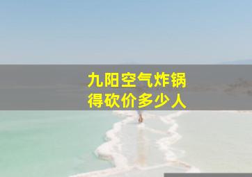 九阳空气炸锅得砍价多少人