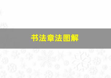 书法章法图解