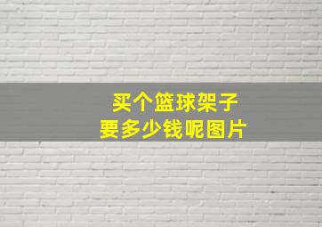 买个篮球架子要多少钱呢图片