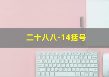 二十八八-14括号