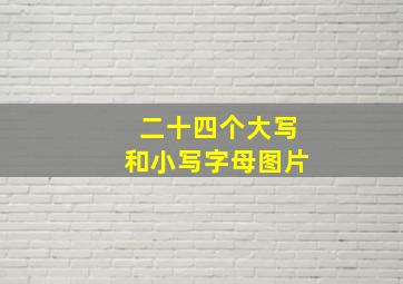 二十四个大写和小写字母图片