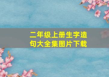 二年级上册生字造句大全集图片下载