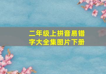 二年级上拼音易错字大全集图片下册