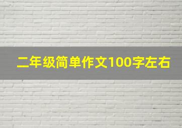 二年级简单作文100字左右