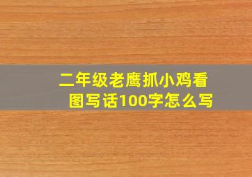 二年级老鹰抓小鸡看图写话100字怎么写