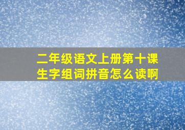 二年级语文上册第十课生字组词拼音怎么读啊