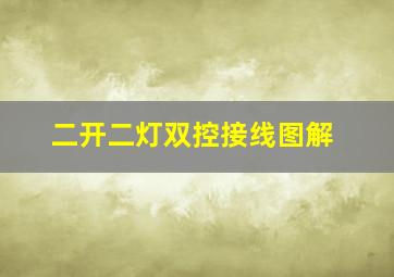 二开二灯双控接线图解