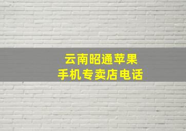 云南昭通苹果手机专卖店电话