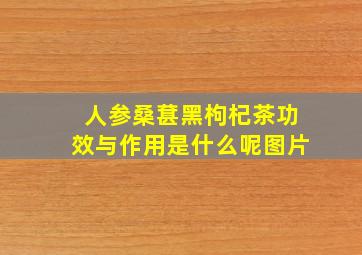 人参桑葚黑枸杞茶功效与作用是什么呢图片