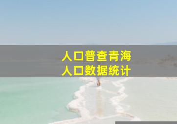 人口普查青海人口数据统计