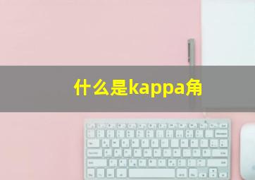 什么是kappa角