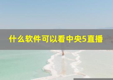 什么软件可以看中央5直播