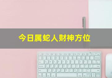 今日属蛇人财神方位