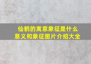 仙鹤的寓意象征是什么意义和象征图片介绍大全