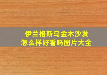 伊兰格斯乌金木沙发怎么样好看吗图片大全