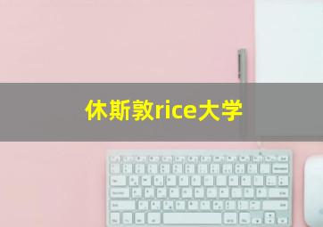 休斯敦rice大学