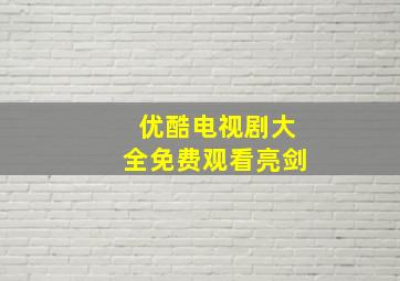 优酷电视剧大全免费观看亮剑