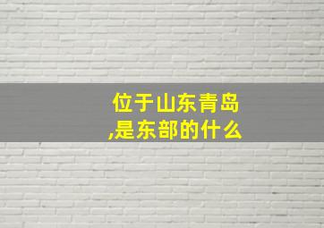 位于山东青岛,是东部的什么