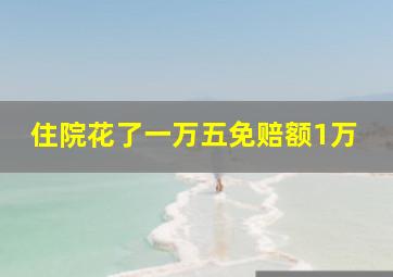 住院花了一万五免赔额1万