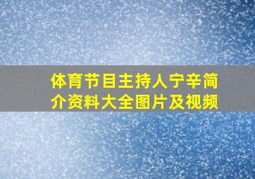 体育节目主持人宁辛简介资料大全图片及视频