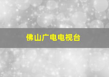 佛山广电电视台