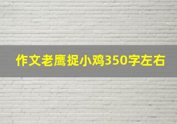 作文老鹰捉小鸡350字左右