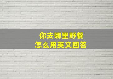 你去哪里野餐怎么用英文回答