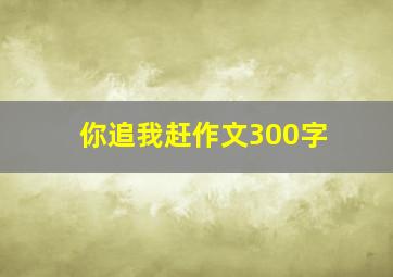 你追我赶作文300字