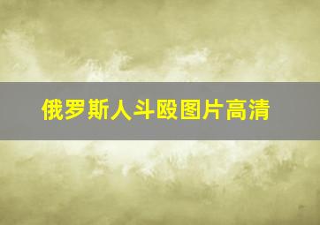 俄罗斯人斗殴图片高清