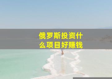 俄罗斯投资什么项目好赚钱