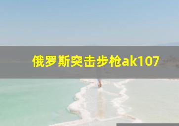 俄罗斯突击步枪ak107