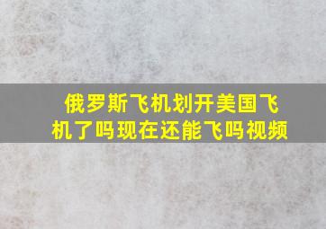 俄罗斯飞机划开美国飞机了吗现在还能飞吗视频