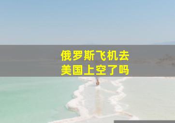 俄罗斯飞机去美国上空了吗