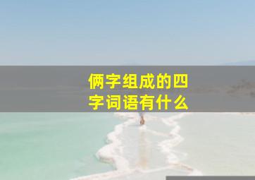 俩字组成的四字词语有什么