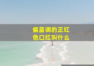 偏蓝调的正红色口红叫什么