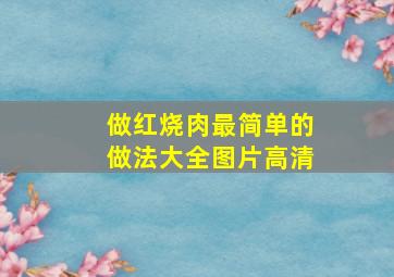 做红烧肉最简单的做法大全图片高清