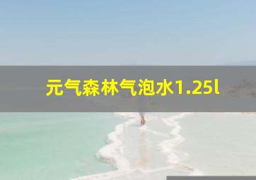 元气森林气泡水1.25l