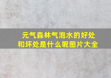 元气森林气泡水的好处和坏处是什么呢图片大全