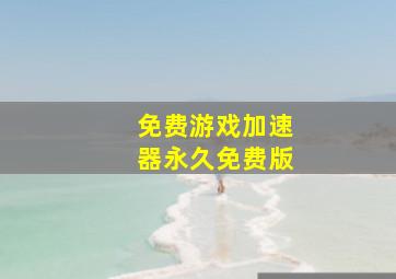 免费游戏加速器永久免费版