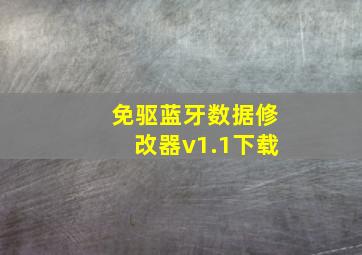 免驱蓝牙数据修改器v1.1下载