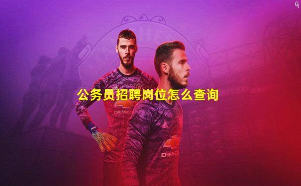 公务员招聘岗位怎么查询
