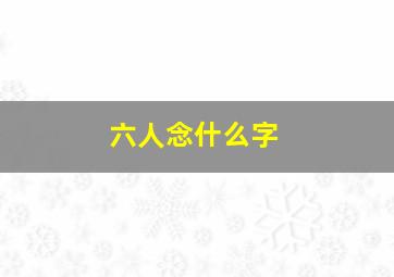 六人念什么字