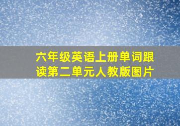 六年级英语上册单词跟读第二单元人教版图片